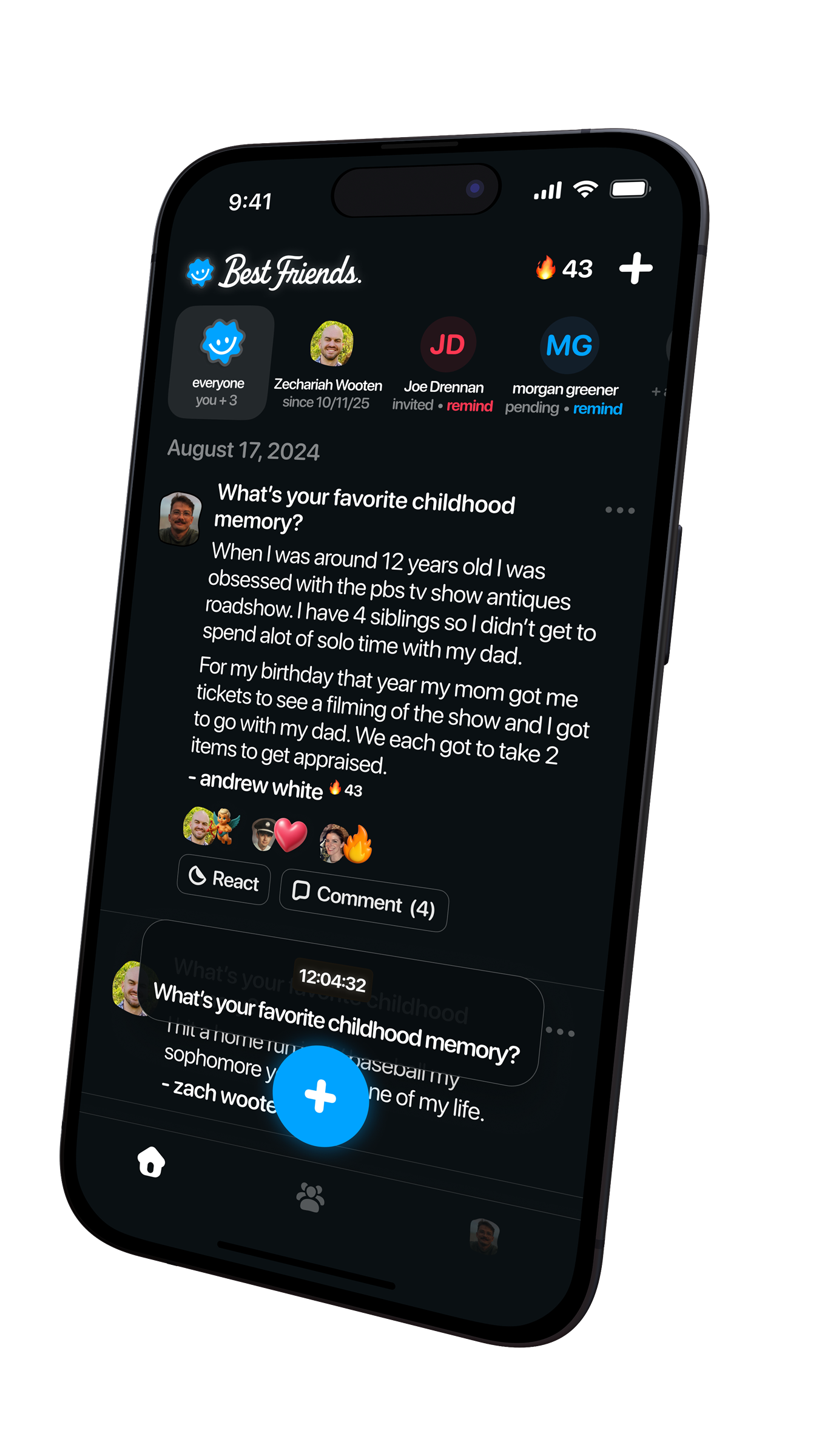 Best Friends app on desktop